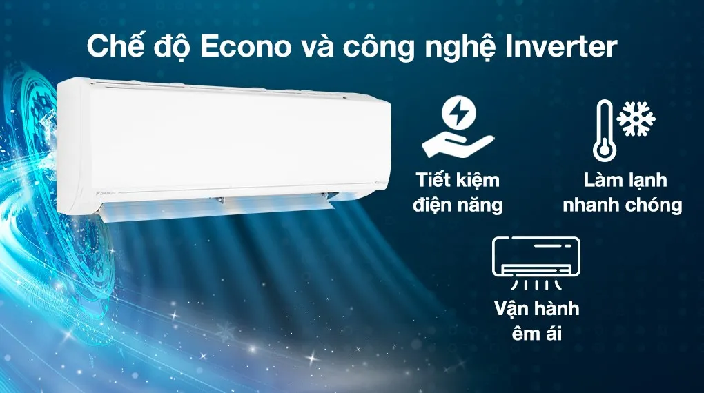 Tiết kiệm điện tối đa nhờ công nghệ Inverter