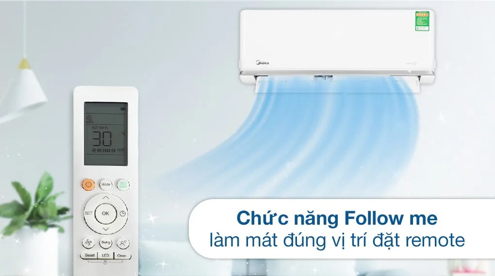Tính năng Follow Me của điều hòa Midea