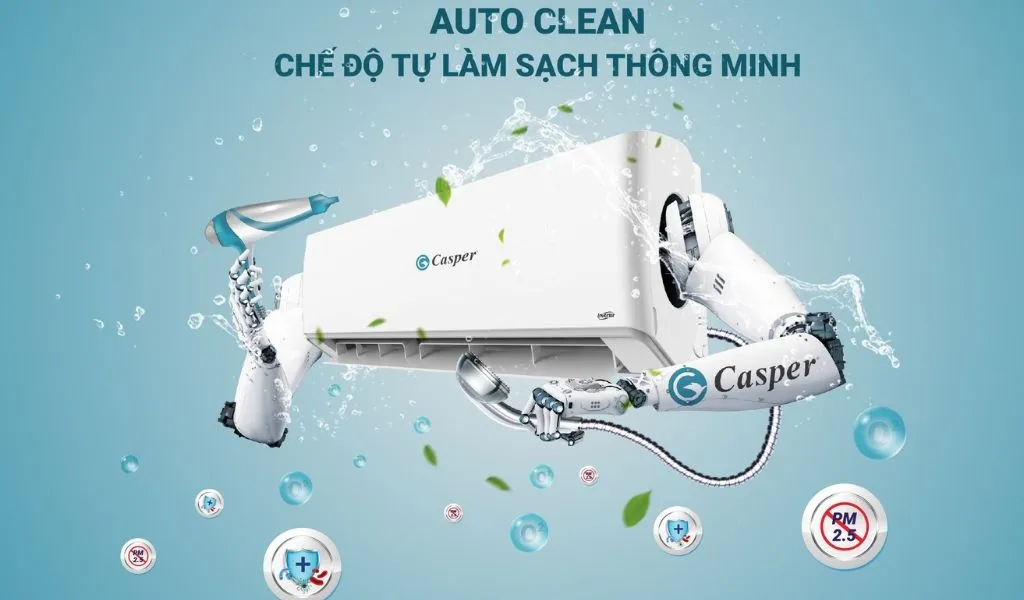 Tính năng tự làm sạch dàn lạnh thông minh với công nghệ iClean