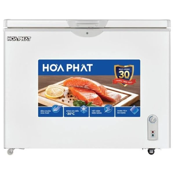 Tủ Đông Hòa Phát 1 Ngăn 2 Cánh 252L HCF 516S1N1/HPF AN6252