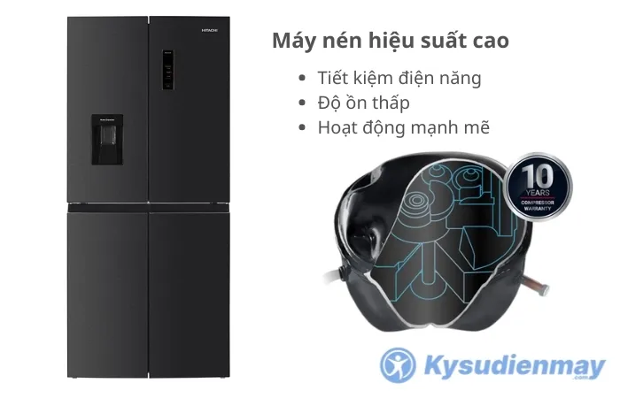 Máy nén inverter hiệu suất cao giúp tiết kiệm điện năng