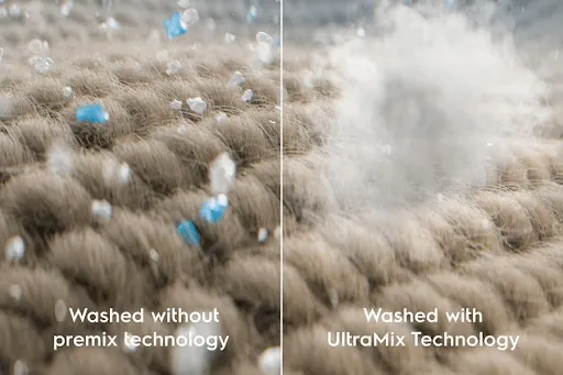 UltraMix – Không còn vết cặn bột giặt