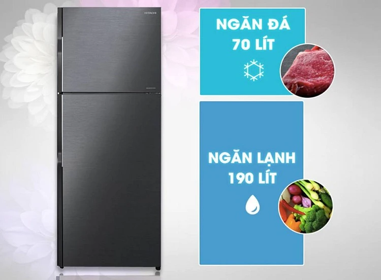 Tủ lạnh Hitachi Inverter 260 lít R-H310PGV7 (BBK)