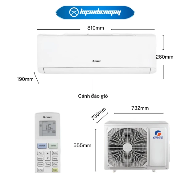 Điều Hòa Gree 1 Chiều 9000BTU COSMO9CN