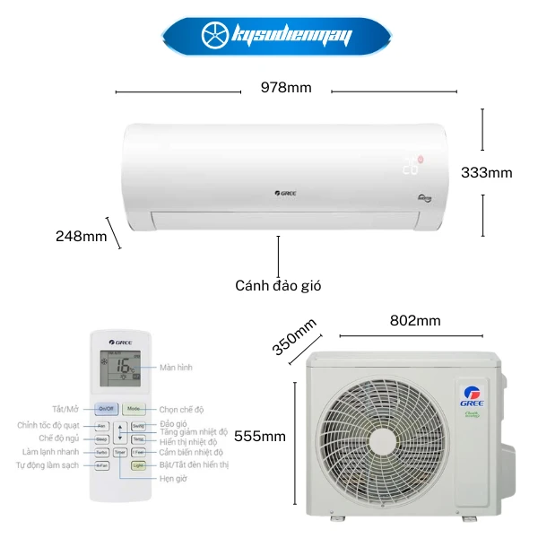 Điều Hòa Gree 1 Chiều 18000BTU COSMO18CN