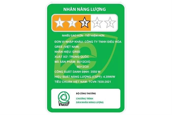 Điều Hòa Gree 12000BTU 1 Chiều Inverter BD12CI
