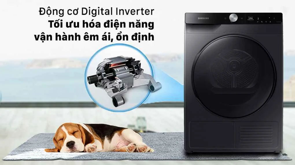 Máy sấy bơm nhiệt Samsung 10 Kg DV10BB9440GBSV