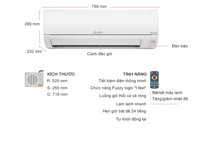 Điều Hoà Không Khí Misubishi Elentric MS-JS50VF