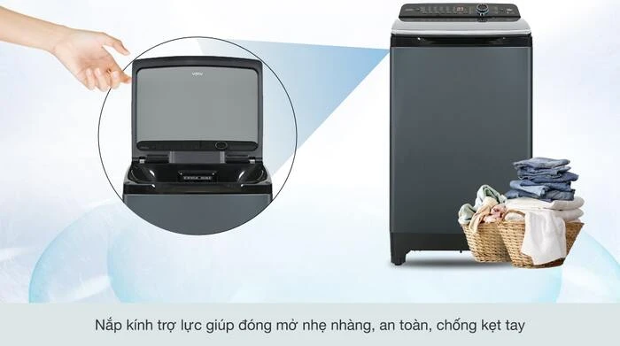 Máy Giặt Lồng Đứng Aqua 12 Kg AQW-FR120HT.BK