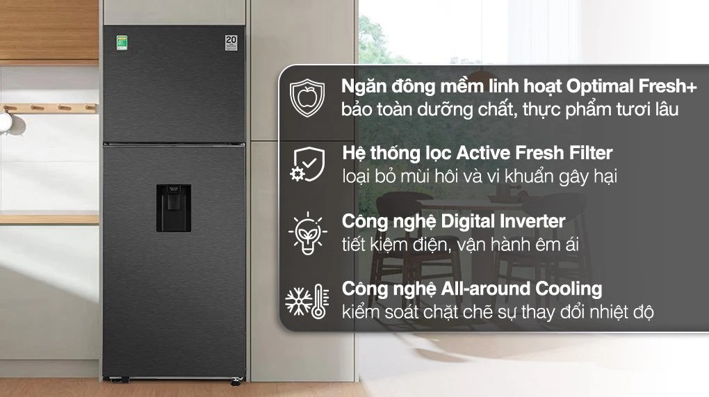 Tủ Lạnh Samsung Inverter 382 lít RT38CG6584B1SV