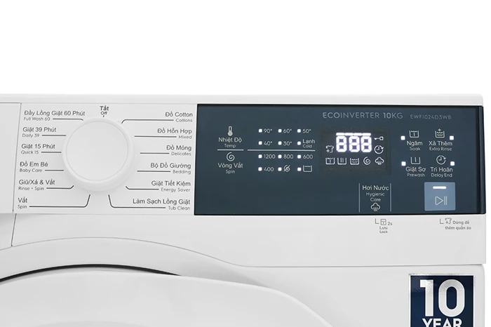 Máy Giặt Electrolux 10kg EWF1024D3WB