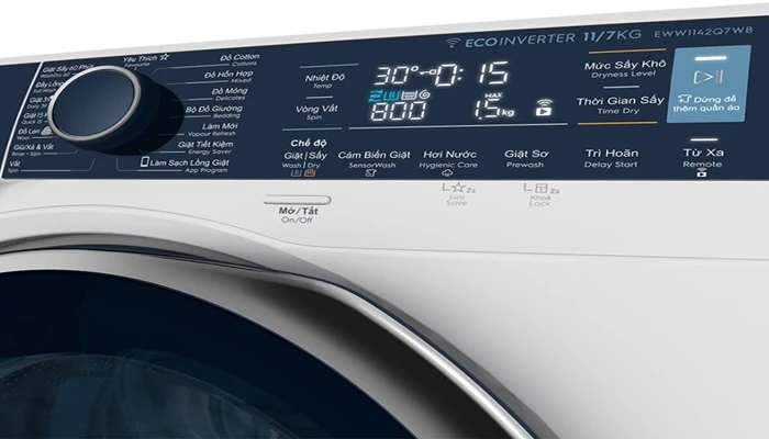 Máy Giặt Electrolux 11kg sấy 7kg EWW1142Q7WB