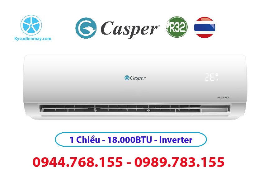 Điều hoà Casper 18.000BTU 1 chiều inverter MC-18IS33