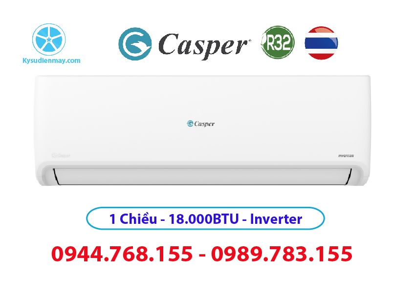 Điều hòa Casper 18000BTU 1 chiều Inverter GC-18IS32