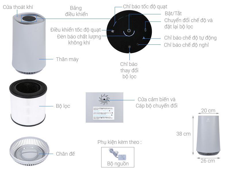 Máy lọc không khí Electrolux FA31-202GY