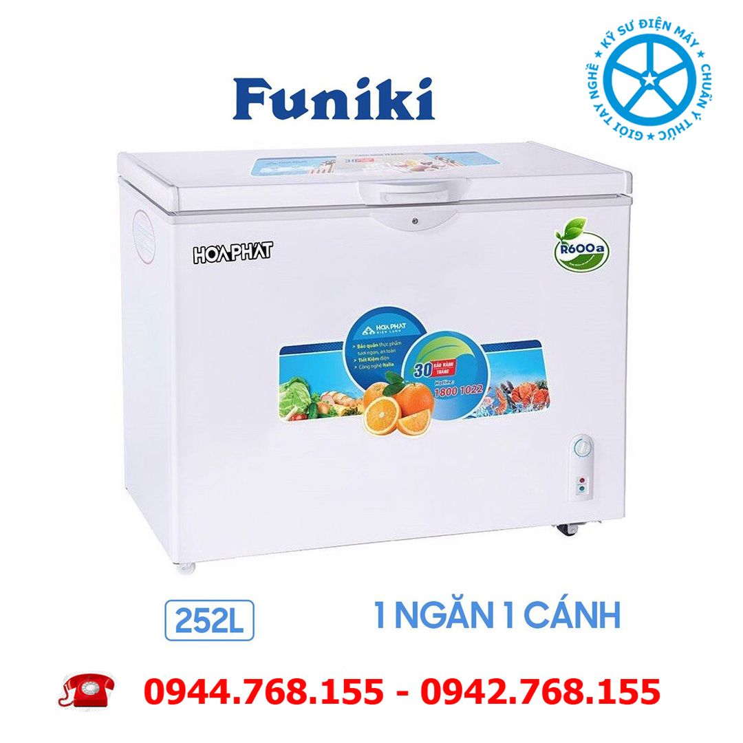 Tủ đông Funiki Hòa Phát 252 lít 1 ngăn HCF 516S1N1